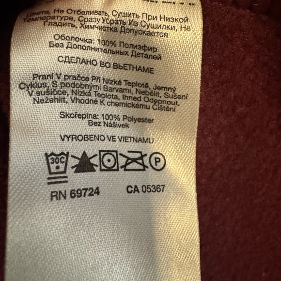 XL Columbia Fleece Vest Women’s Wine Zip Up Soft Cozy Layer - Picture 9 of 10